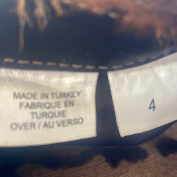 Dana Bachman leather leopard print zip up jacket Sz 4 - Picture 6 of 8